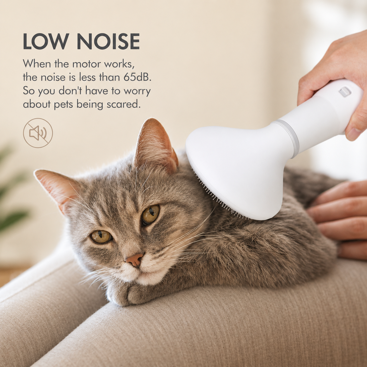 Gentle Heated Grooming Brush